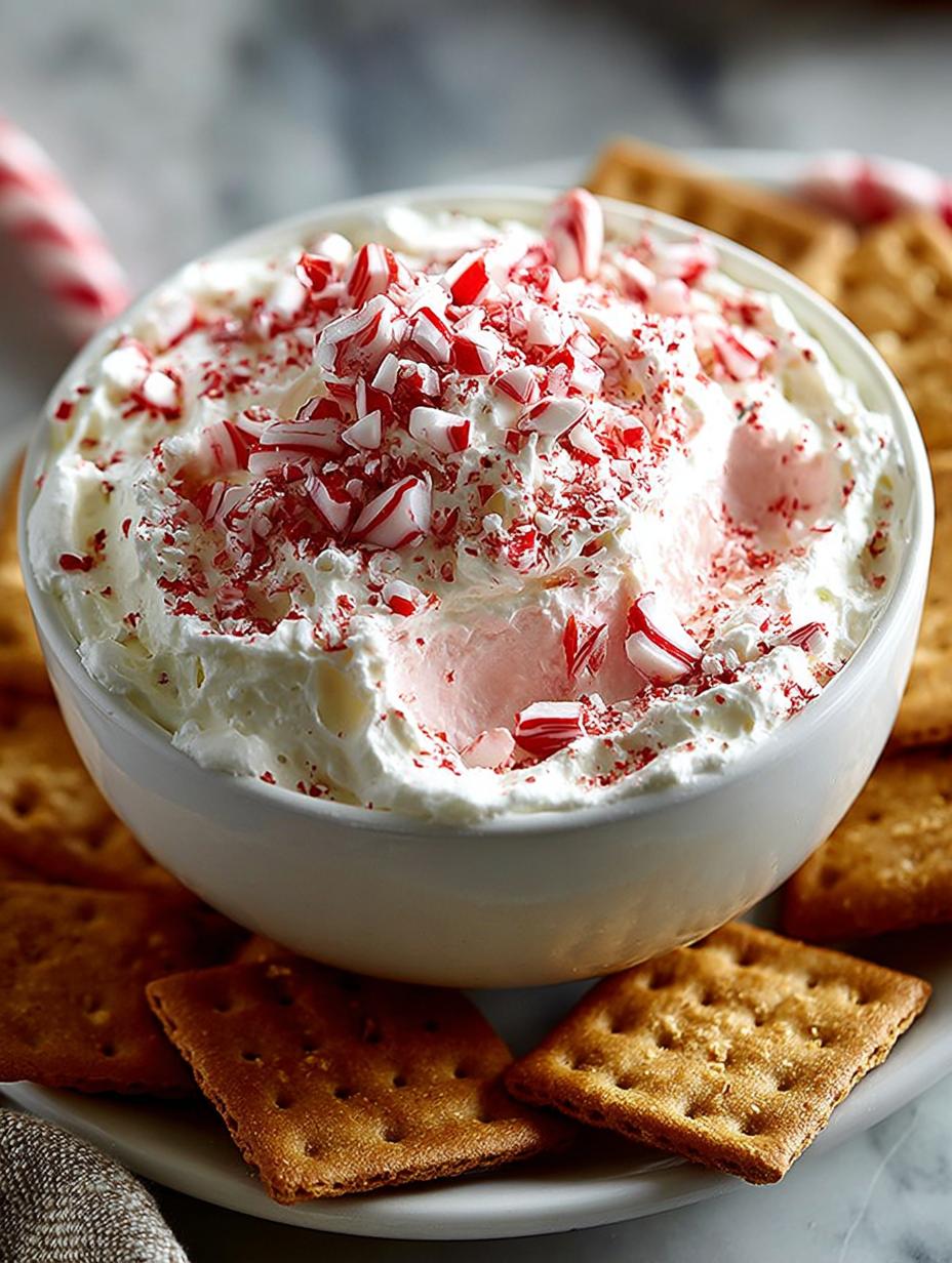Christmas Peppermint Fluff Dip