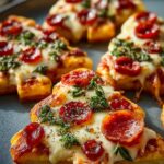 Christmas Tree Mini Pizzas