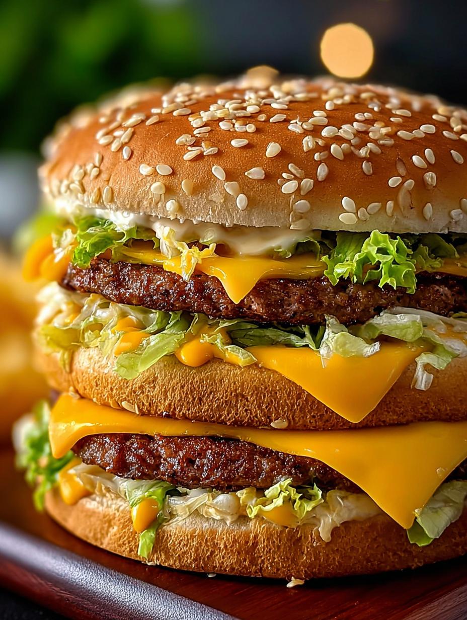 Copycat McDonald's Big Mac: 5 Steps to Burger Bliss 4 Copycat McDonald's Big Mac: 5 Steps to Burger Bliss - Copycat Mcdonalds Big Mac - main visual representation