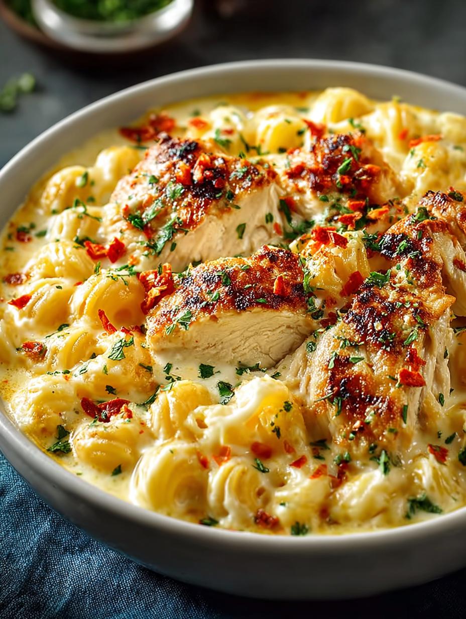Creamy Chicken Macaroni Cheese