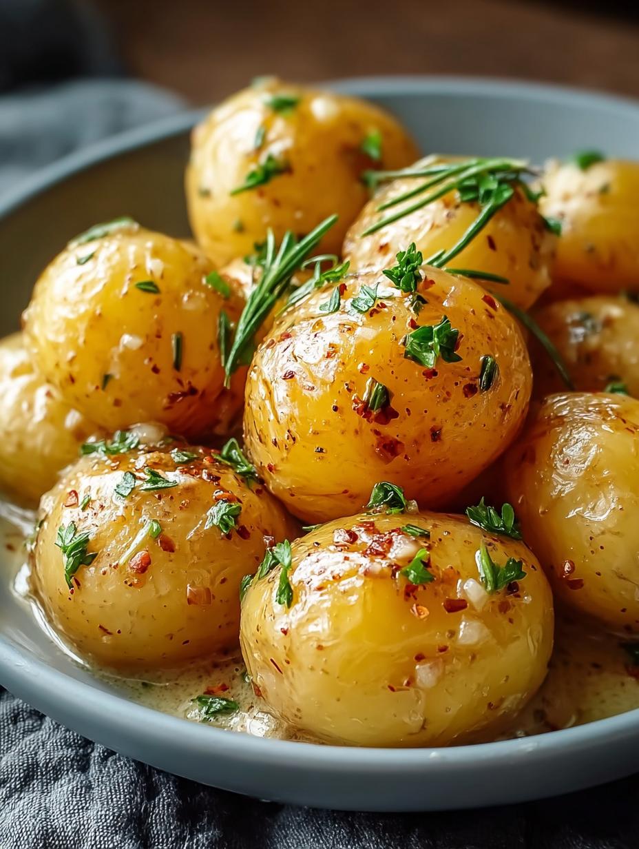 Creamy Garlic Sauce Baby Potatoes You’ll Love 4 Creamy Garlic Sauce Baby Potatoes You’ll Love - Creamy Garlic Sauce Baby - main visual representation