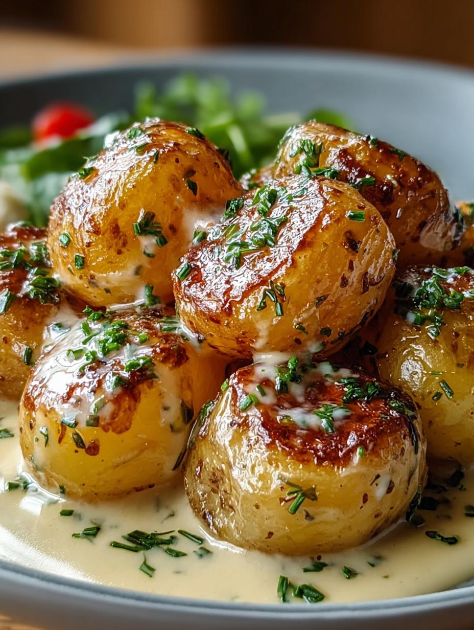 Creamy Garlic Sauce Baby Potatoes You’ll Love 5 Creamy Garlic Sauce Baby Potatoes You’ll Love - Creamy Garlic Sauce Baby - additional detail