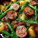 Crockpot Kielbasa Green Beans