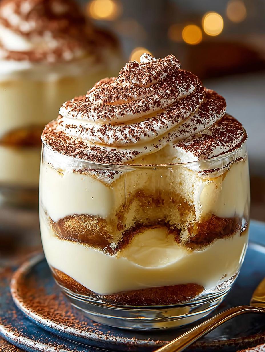 Delicious Eggnog Tiramisu Cups for the Holidays - Eggnog Tiramisu Cups - additional detail