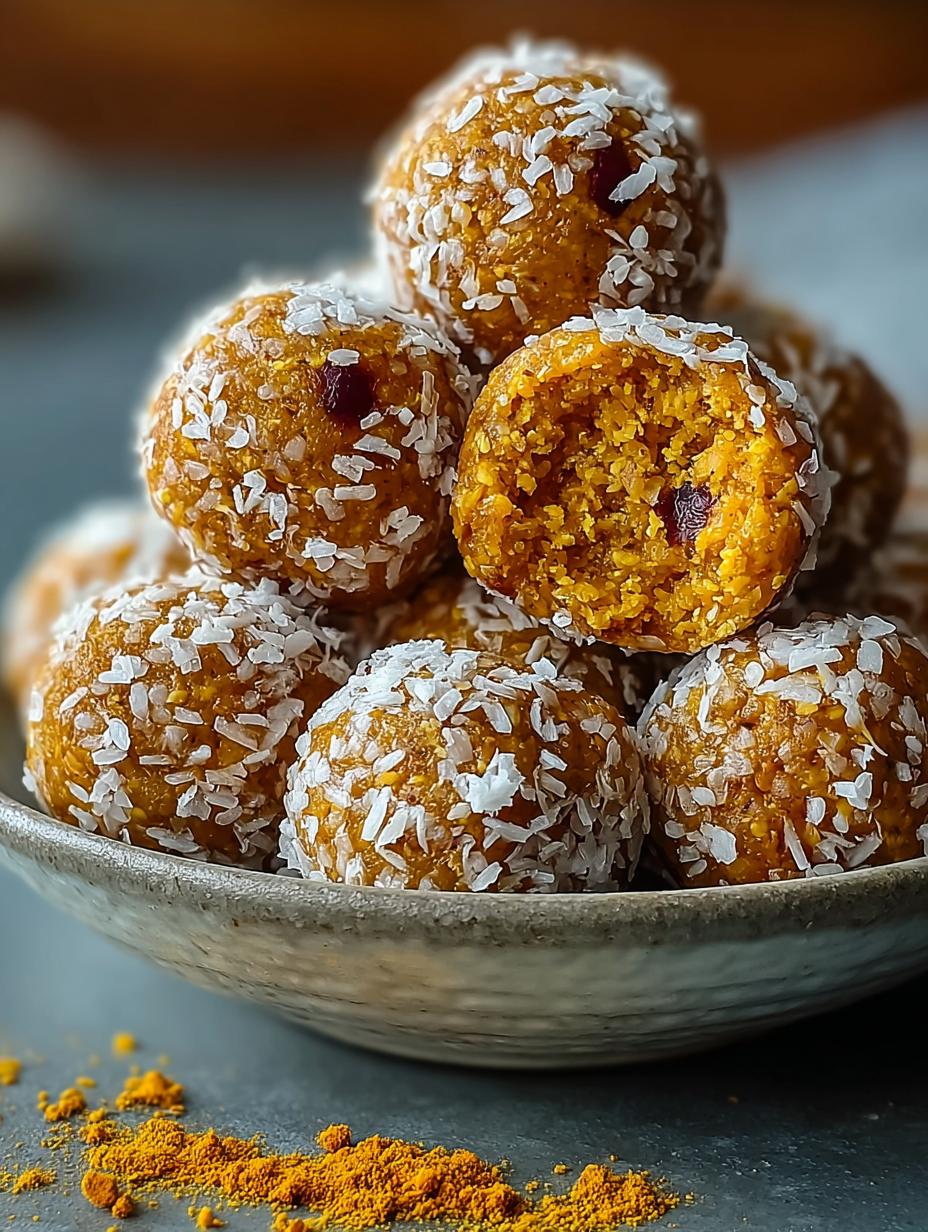 Ginger Turmeric Energy Balls