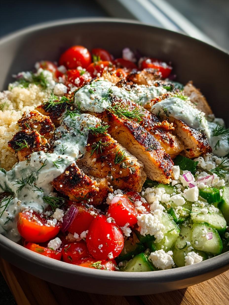 Greek Chicken Bowls For