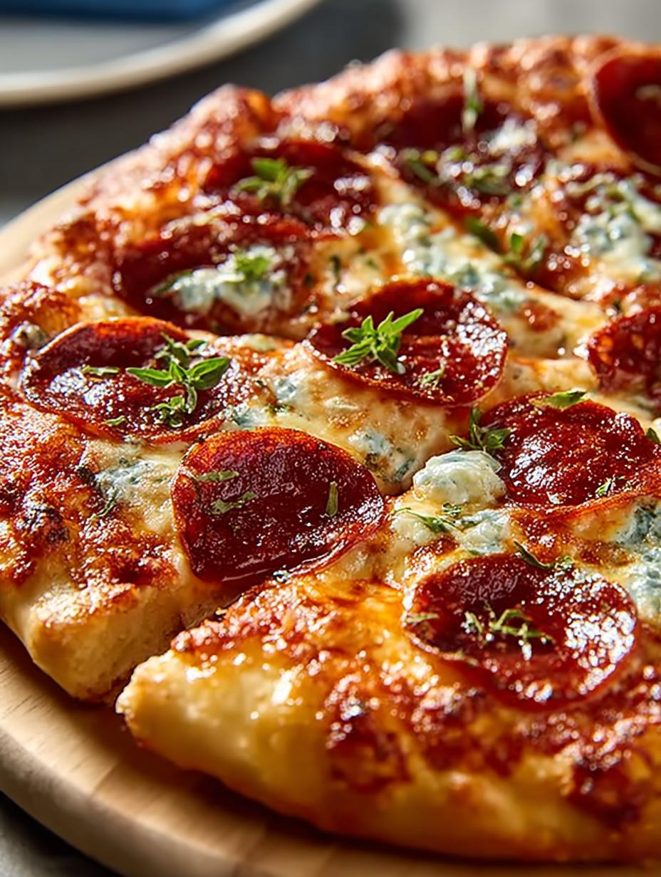 Hot Honey Beef Pepperoni Pizza: A Sweet Spicy Delight 4 Hot Honey Beef Pepperoni Pizza: A Sweet Spicy Delight - Hot Honey Beef Pepperoni - main visual representation