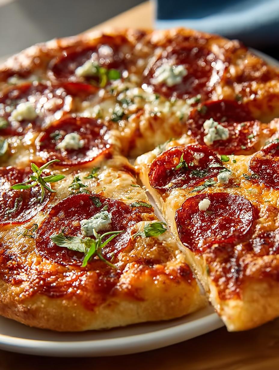 Hot Honey Beef Pepperoni Pizza: A Sweet Spicy Delight 5 Hot Honey Beef Pepperoni Pizza: A Sweet Spicy Delight - Hot Honey Beef Pepperoni - additional detail