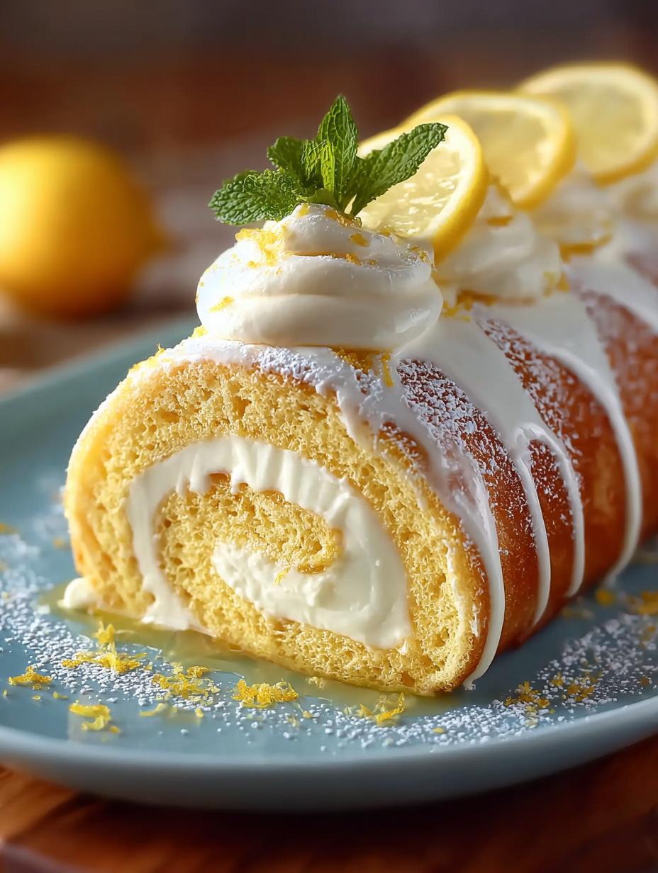 Lemon Cream Swiss Roll: 10 Steps to a Perfect Dessert 4 Lemon Cream Swiss Roll: 10 Steps to a Perfect Dessert - Lemon Cream Swiss Roll - main visual representation