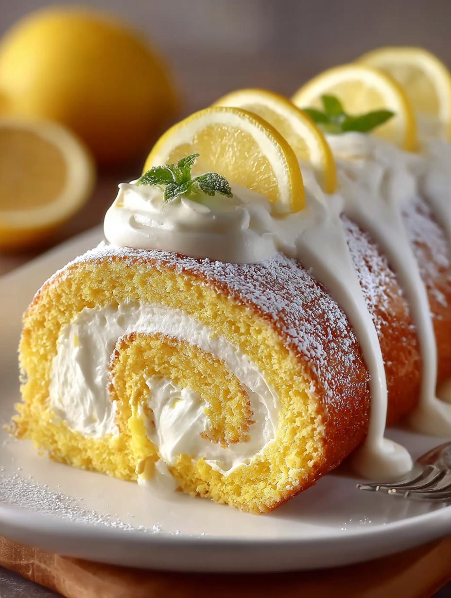 Lemon Cream Swiss Roll