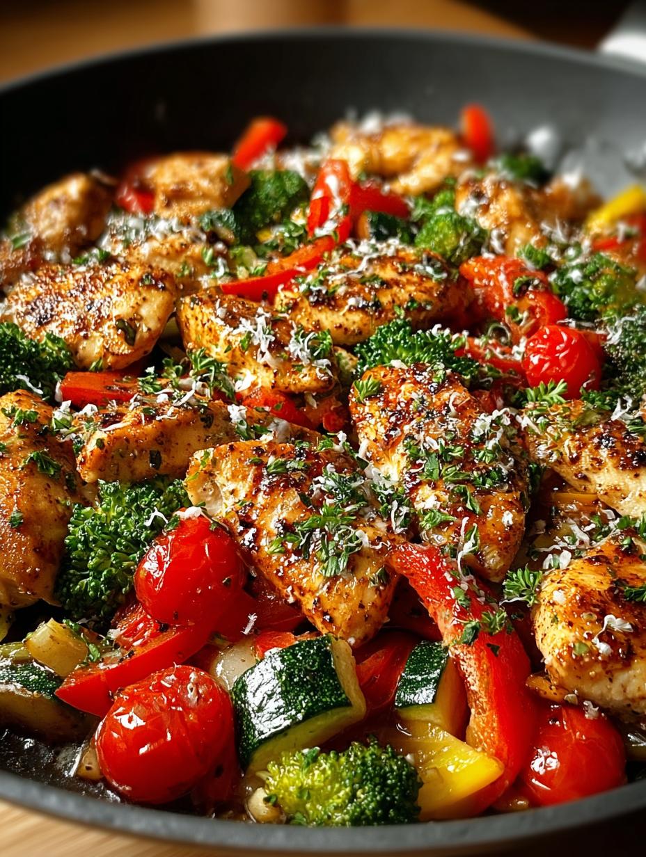 Loaded Chicken Veggie Skillet: A Hearty 25-Minute Meal 4 Loaded Chicken Veggie Skillet: A Hearty 25-Minute Meal - Loaded Chicken Veggie Skillet - main visual representation