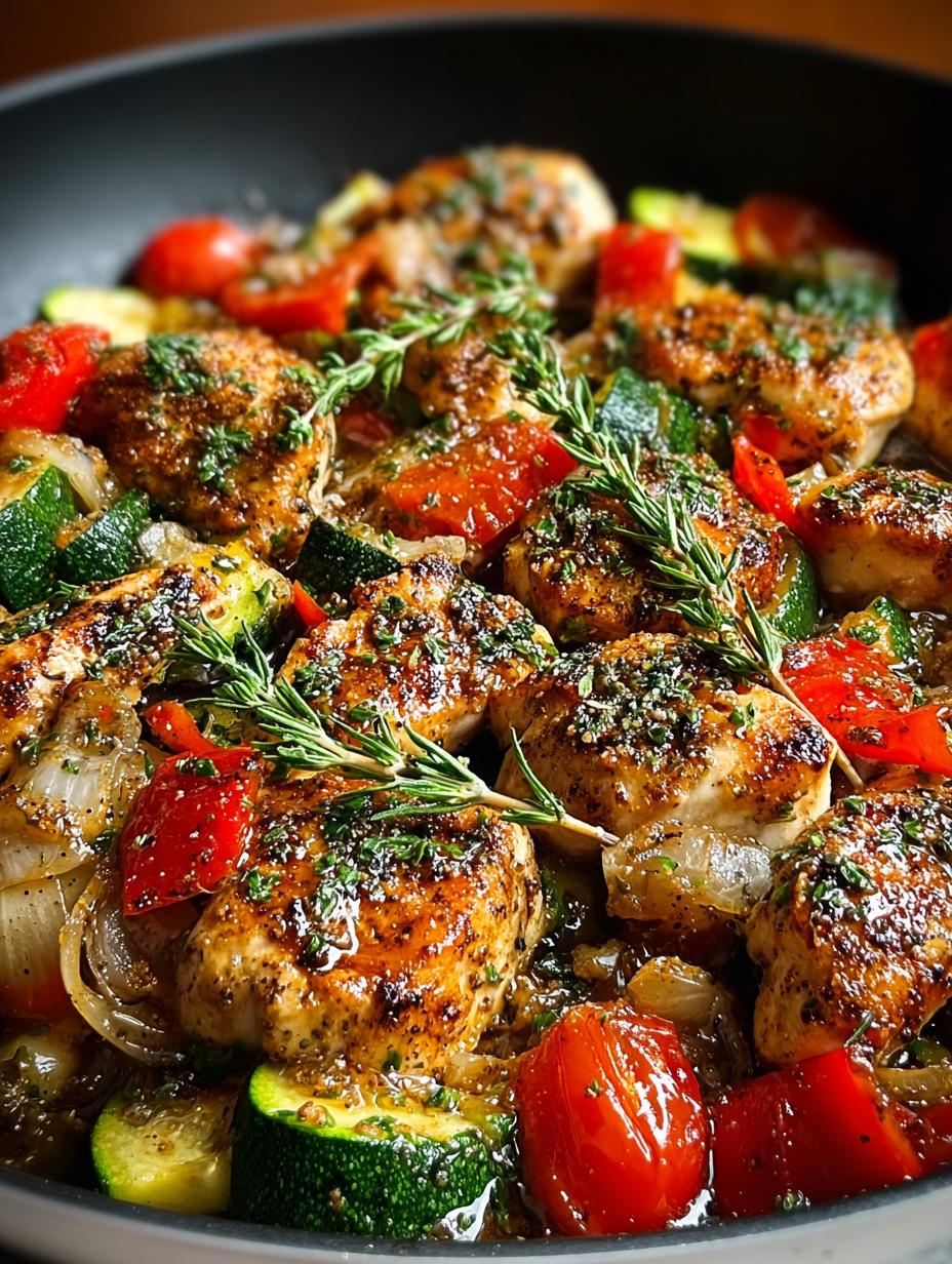 Loaded Chicken Veggie Skillet