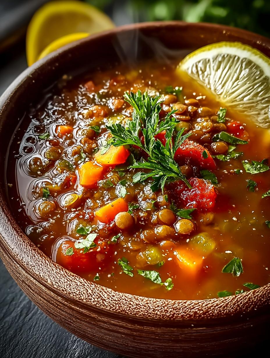 Cozy Mediterranean Lentil Soup for Your Dinner Table - Mediterranean Lentil Soup - main visual representation