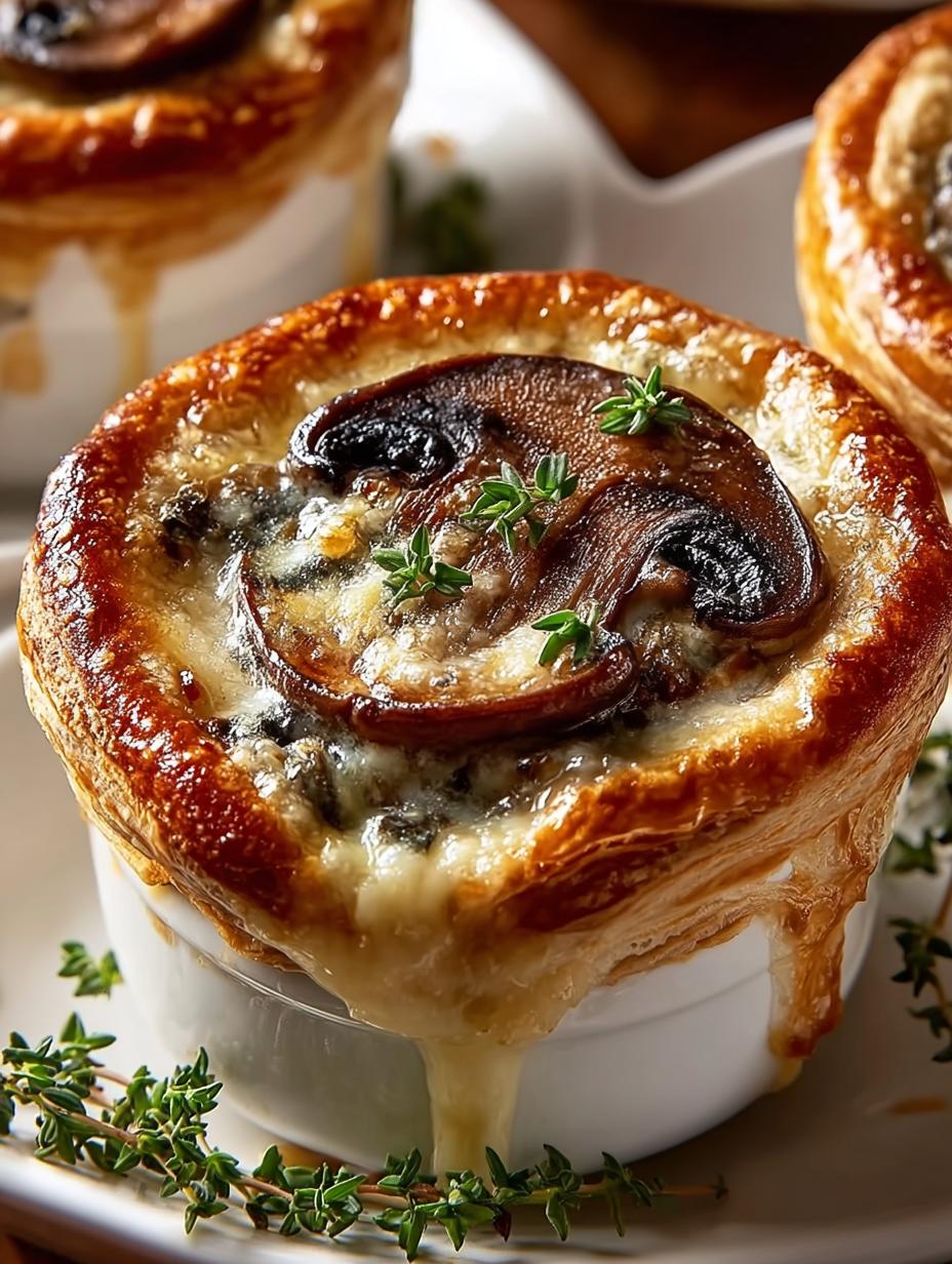 Mini Mushroom Gruyere Pot Pies: Comforting Bite-Sized Delights - Mini Mushroom Gruyere Pot - additional detail