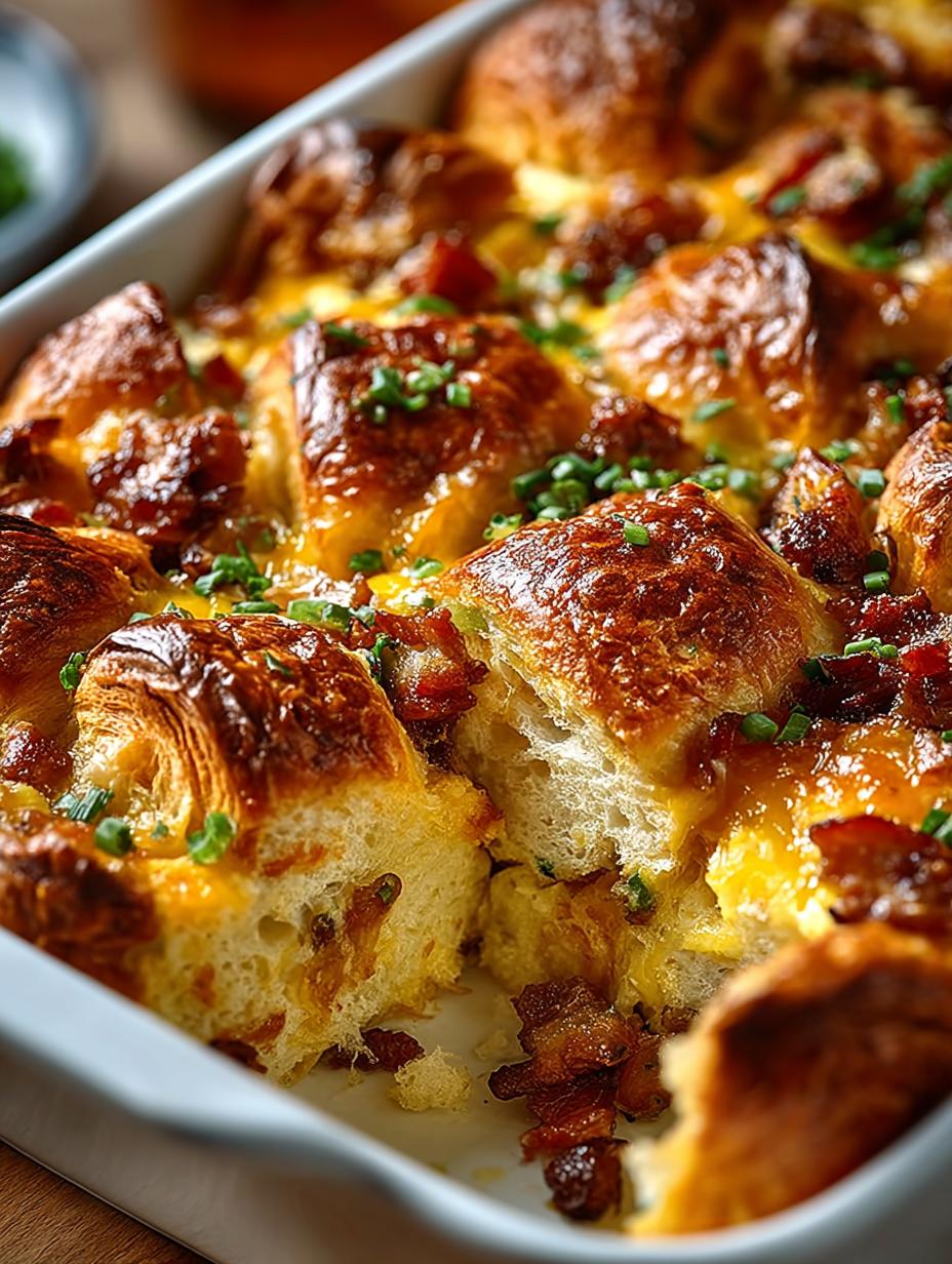 Delicious Overnight Croissant Breakfast Casserole Recipe 4 Delicious Overnight Croissant Breakfast Casserole Recipe - Overnight Croissant Breakfast Casserole - main visual representation