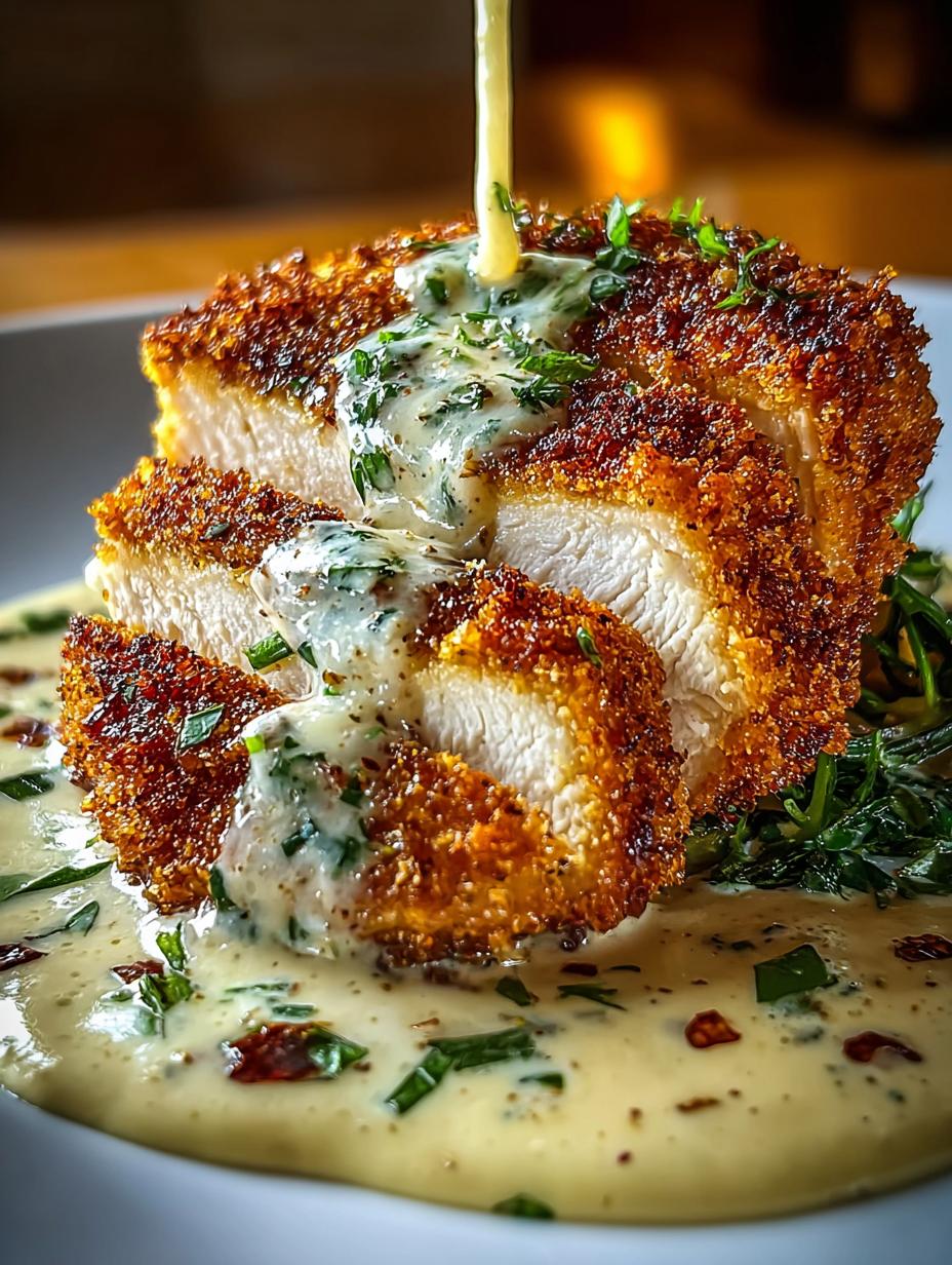 Parmesan Crusted Chicken with Creamy Garlic Sauce Delight 4 Parmesan Crusted Chicken with Creamy Garlic Sauce Delight - Parmesan Crusted Chicken with - main visual representation
