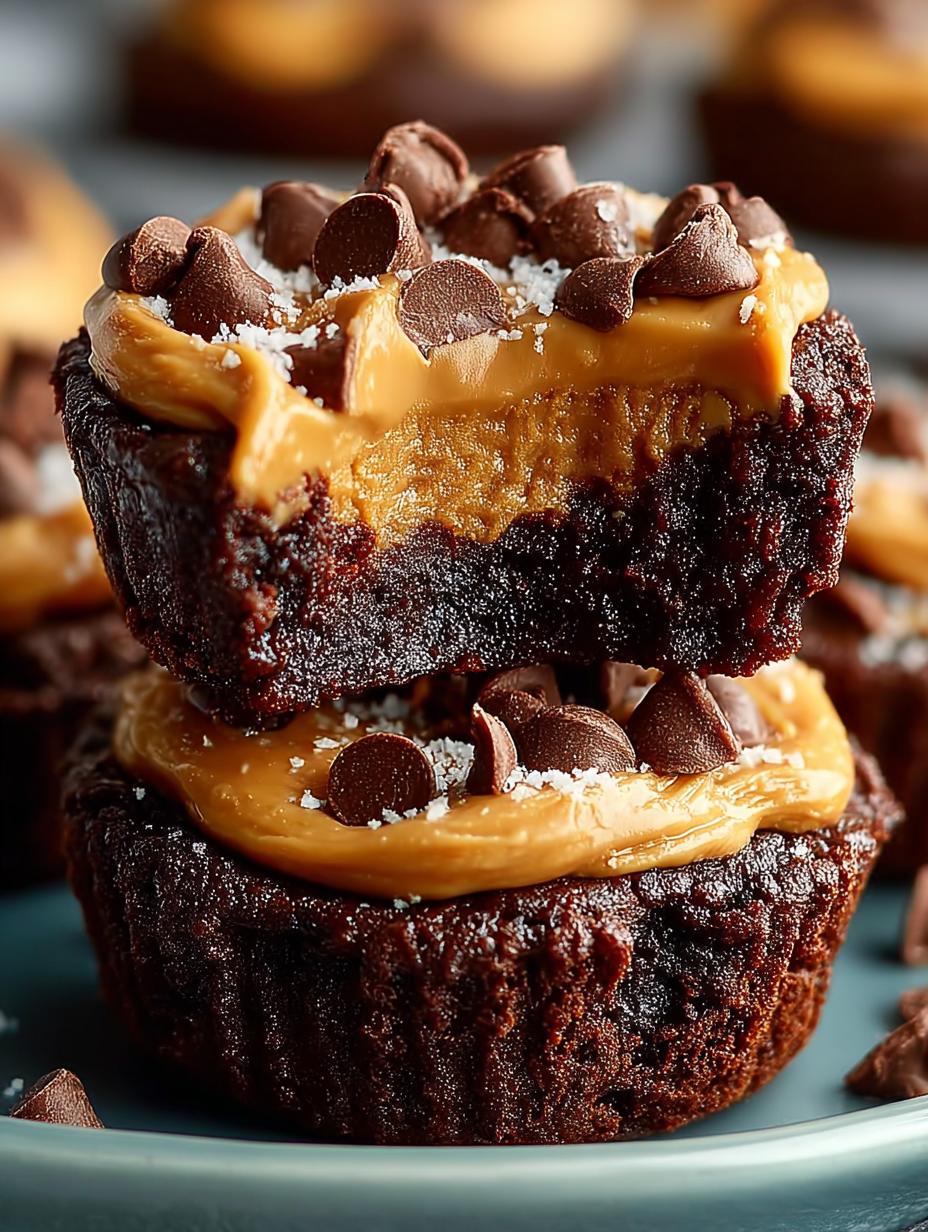 Indulgent Peanut Butter Brownie Cups: 12 Delightful Treats - Peanut Butter Brownie Cups - additional detail