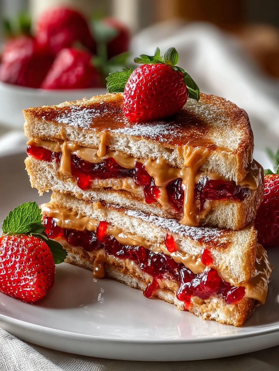 Peanut Butter Jelly Stuffed French Toast Everyone Loves 4 Peanut Butter Jelly Stuffed French Toast Everyone Loves - Peanut Butter Jelly Stuffed - main visual representation