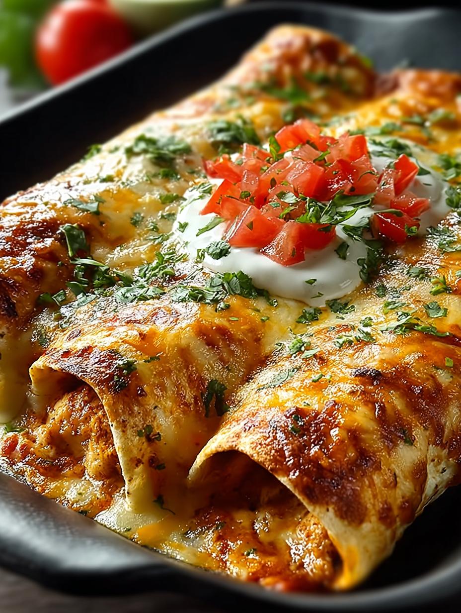 Delicious Queso Chicken Enchiladas for Cozy Dinners - Queso Chicken Enchiladas - main visual representation