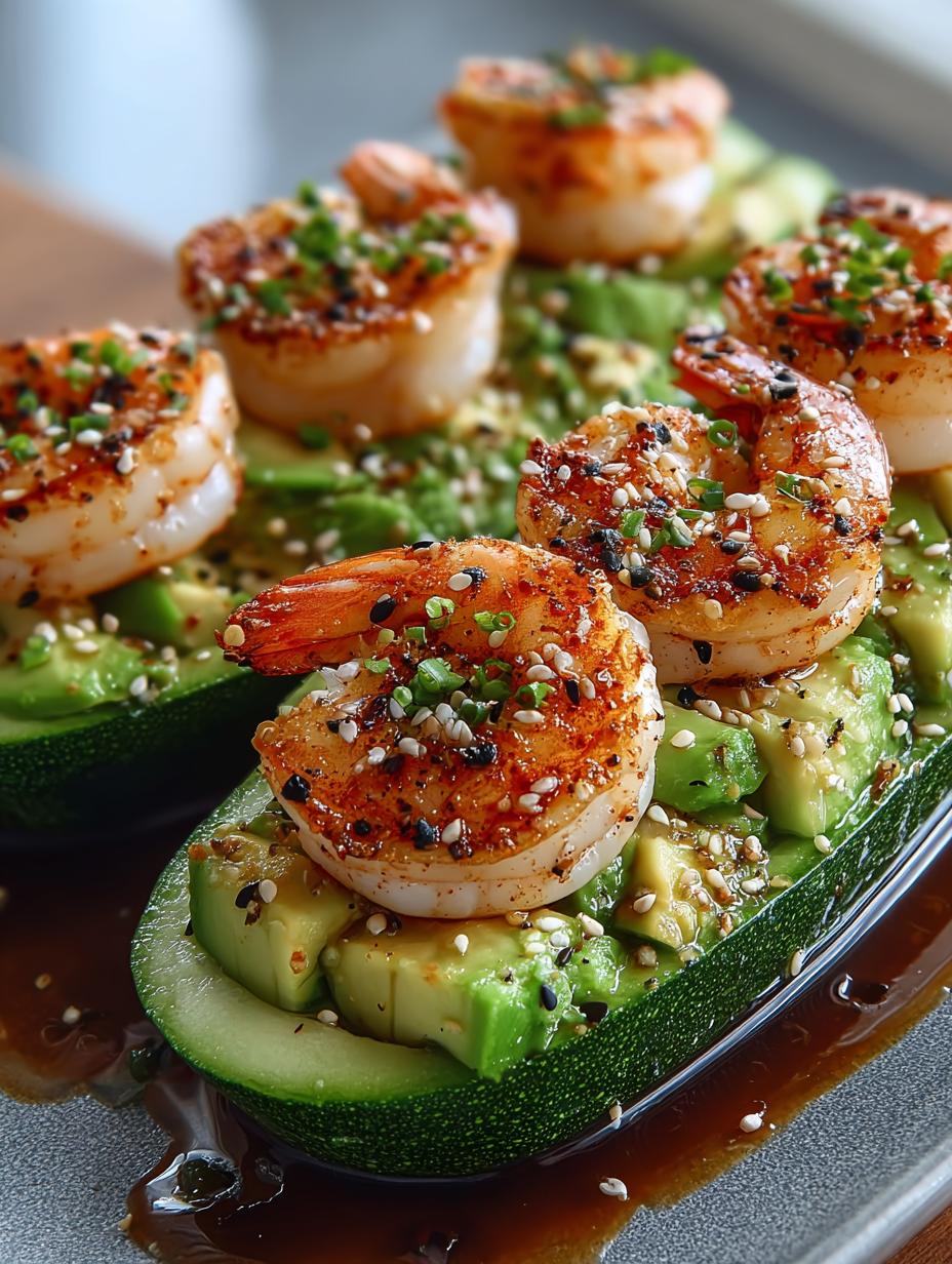 Shrimp Avocado Cucumber Boats: 8 Refreshing Bites - Shrimp Avocado Cucumber Boats - additional detail