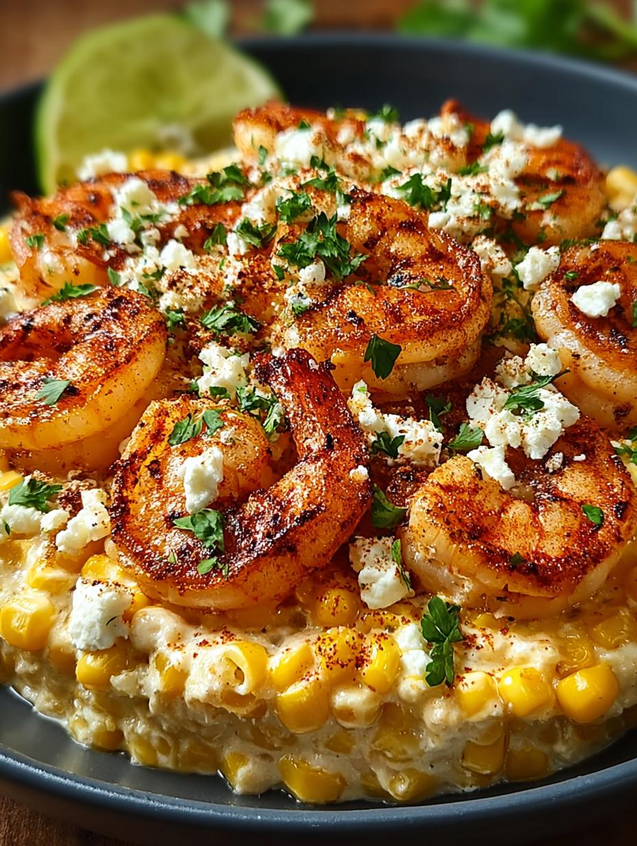Shrimp Creamed Corn Feta
