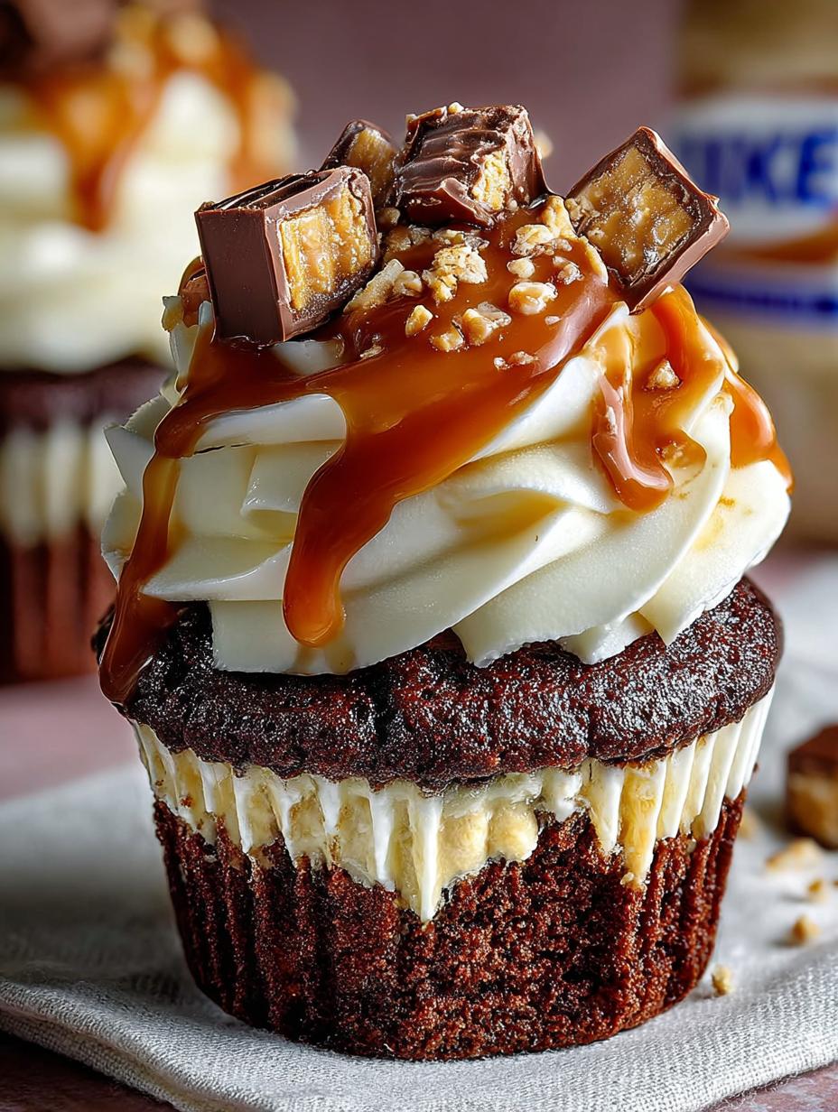Snickers Cupcakes
