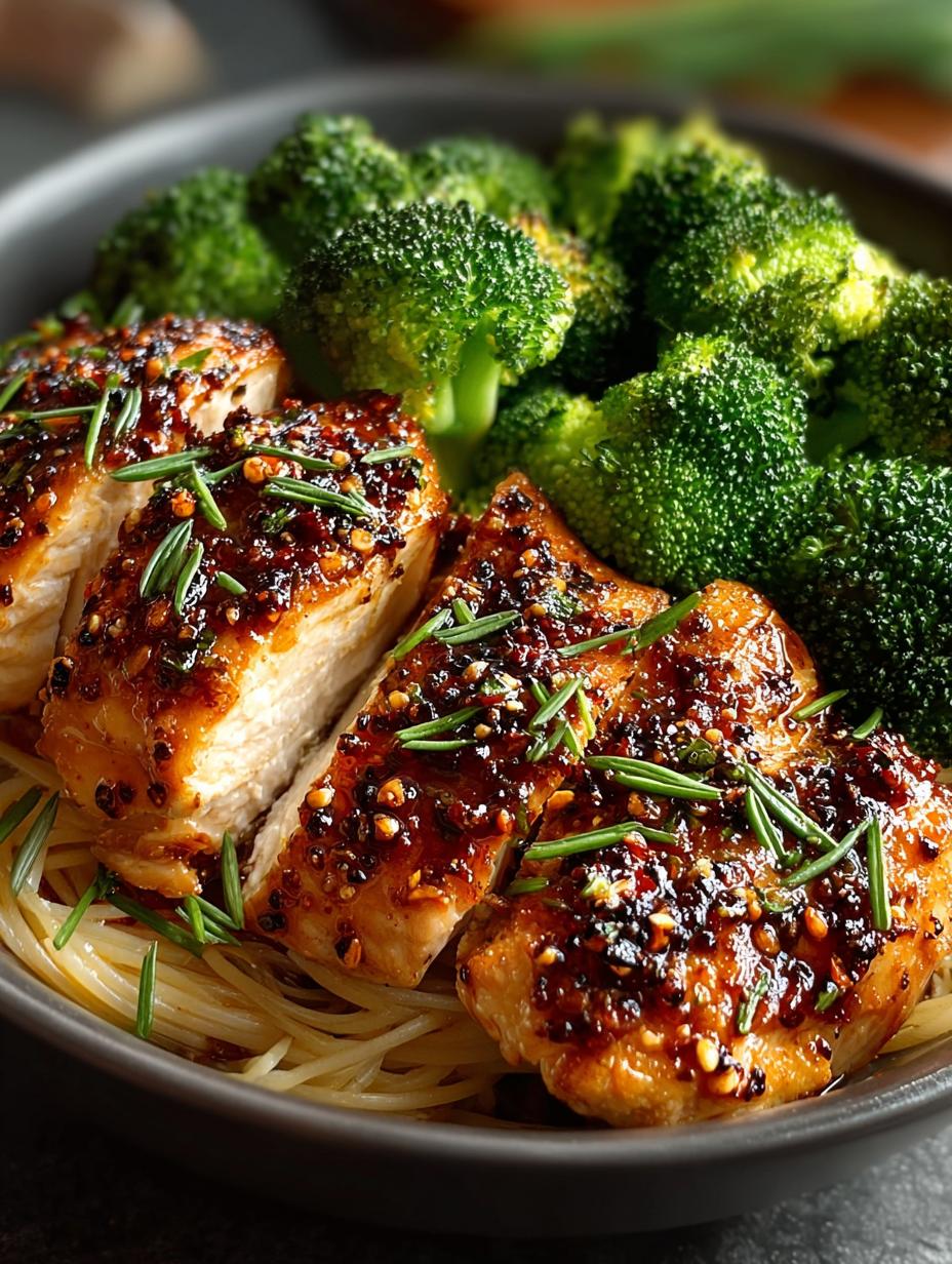 Spicy Garlic Chicken Broccoli