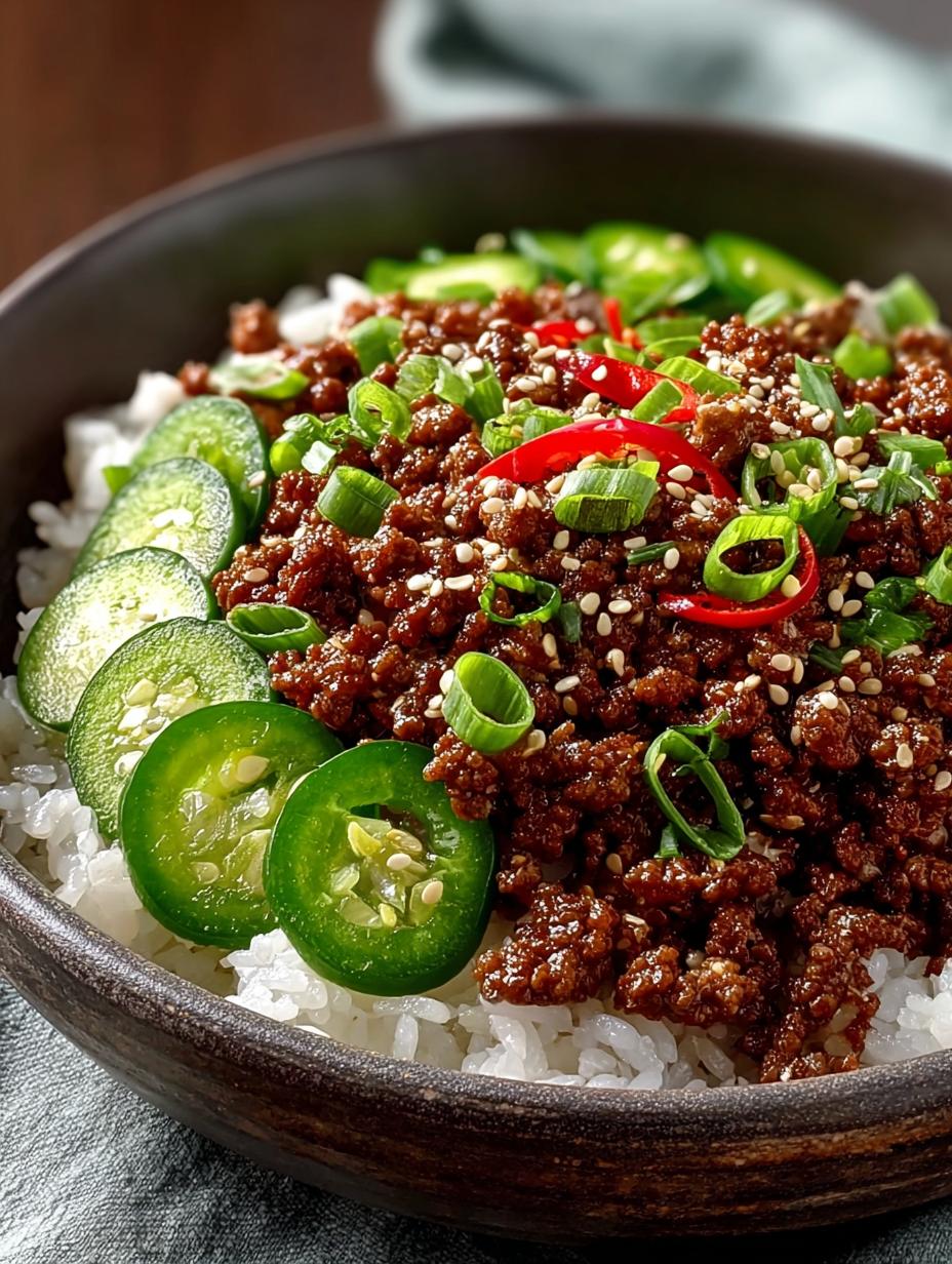 Spicy Korean Ground Beef