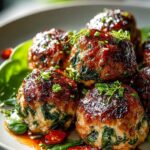 Spinach Garlic Meatballs