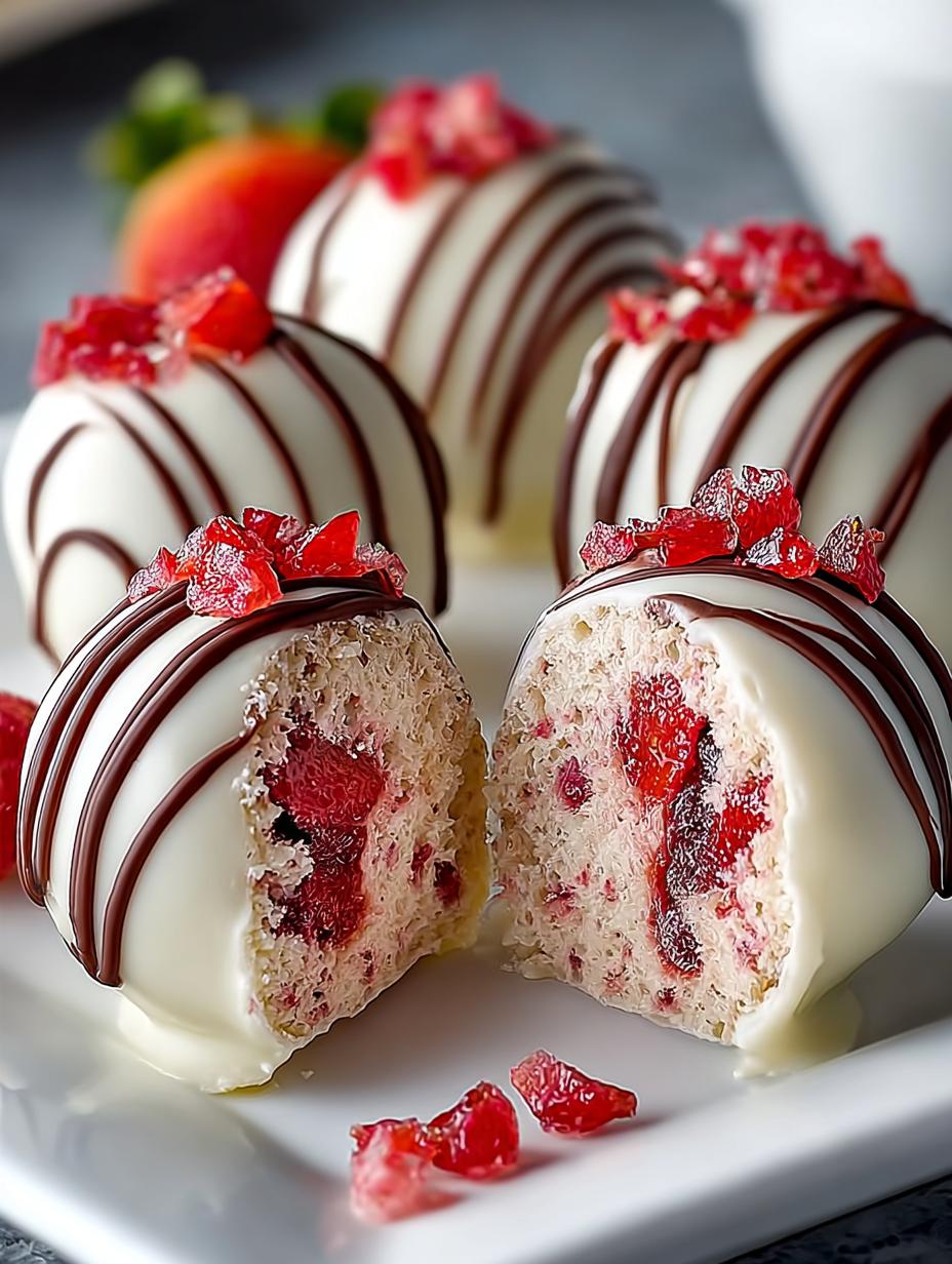Strawberry Cheesecake Truffle Balls: 5 Irresistible Treats - Strawberry Cheesecake Truffle Balls - additional detail