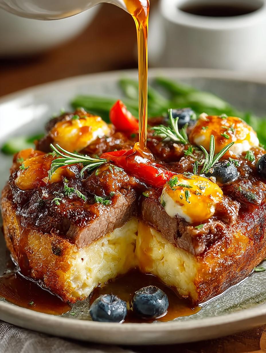 Sweet Maple Beef Breakfast Casserole for Cozy Mornings - Sweet Maple Beef Breakfast - additional detail