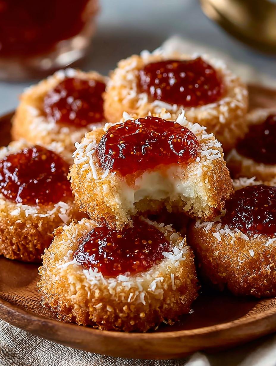 Vanilla Coconut Jam Thumbprint Cookies That Delight - Vanilla Coconut Jam Thumbprint - main visual representation