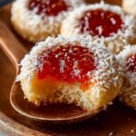 Vanilla Coconut Jam Thumbprint