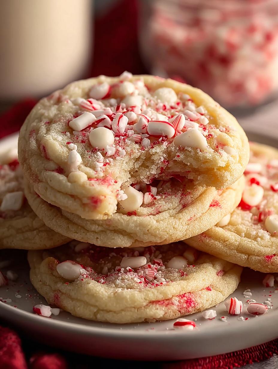 White Chocolate Candy Cane Cookies: 24 Festive Treats - White Chocolate Candy Cane - additional detail