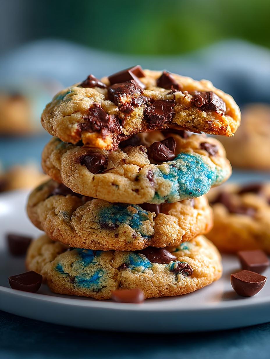 Cookie Monster Cookies Loaded with Chocolate Delights 4 Cookie Monster Cookies Loaded with Chocolate Delights - Cookie Monster Cookies Loaded - main visual representation