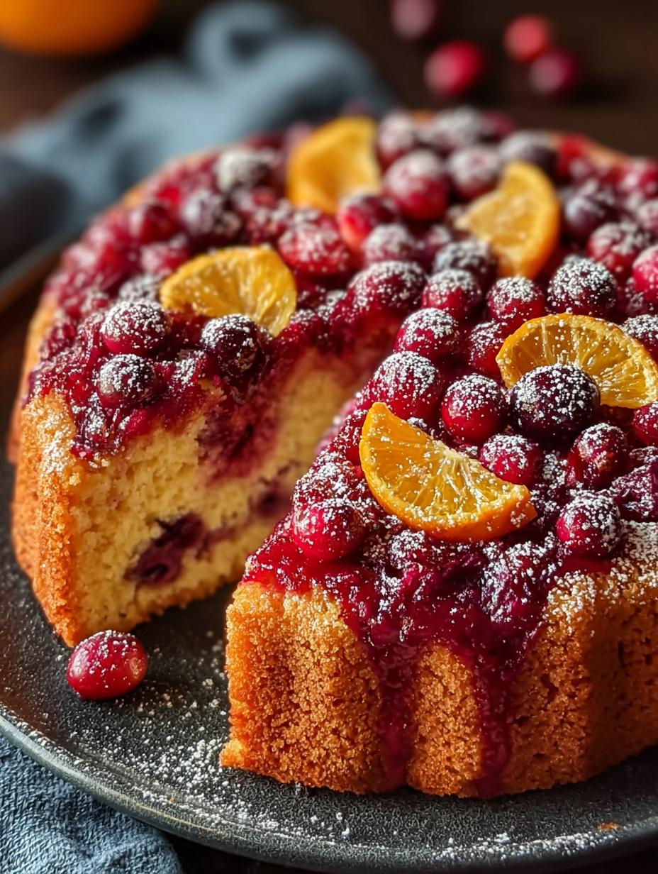Delightful Cranberry Orange Breakfast Cake Recipe - Cranberry Orange Breakfast Cake - main visual representation
