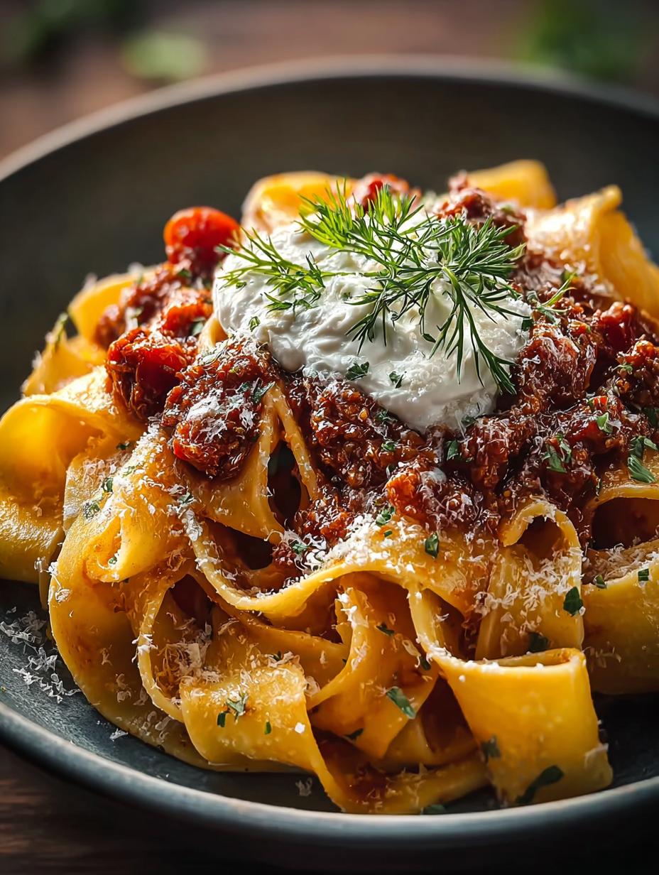 Creamy Calabrian Chili Pappardelle