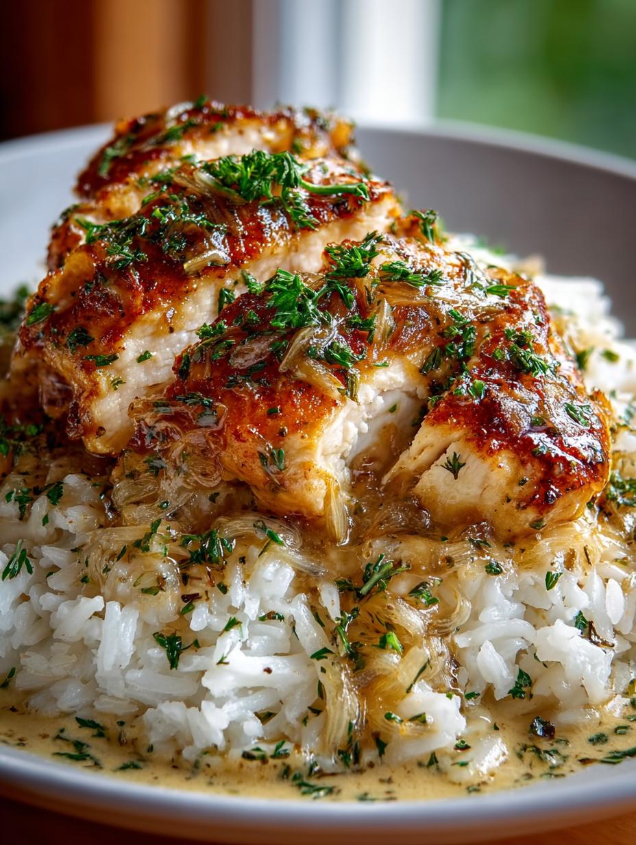 French Onion Chicken Rice: 7 Comforting Reasons to Try 4 French Onion Chicken Rice: 7 Comforting Reasons to Try - French Onion Chicken Rice - main visual representation