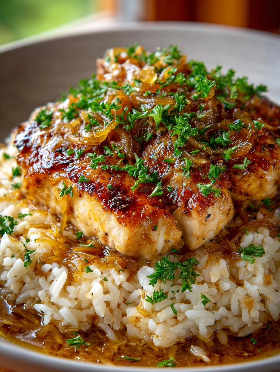 French Onion Chicken Rice