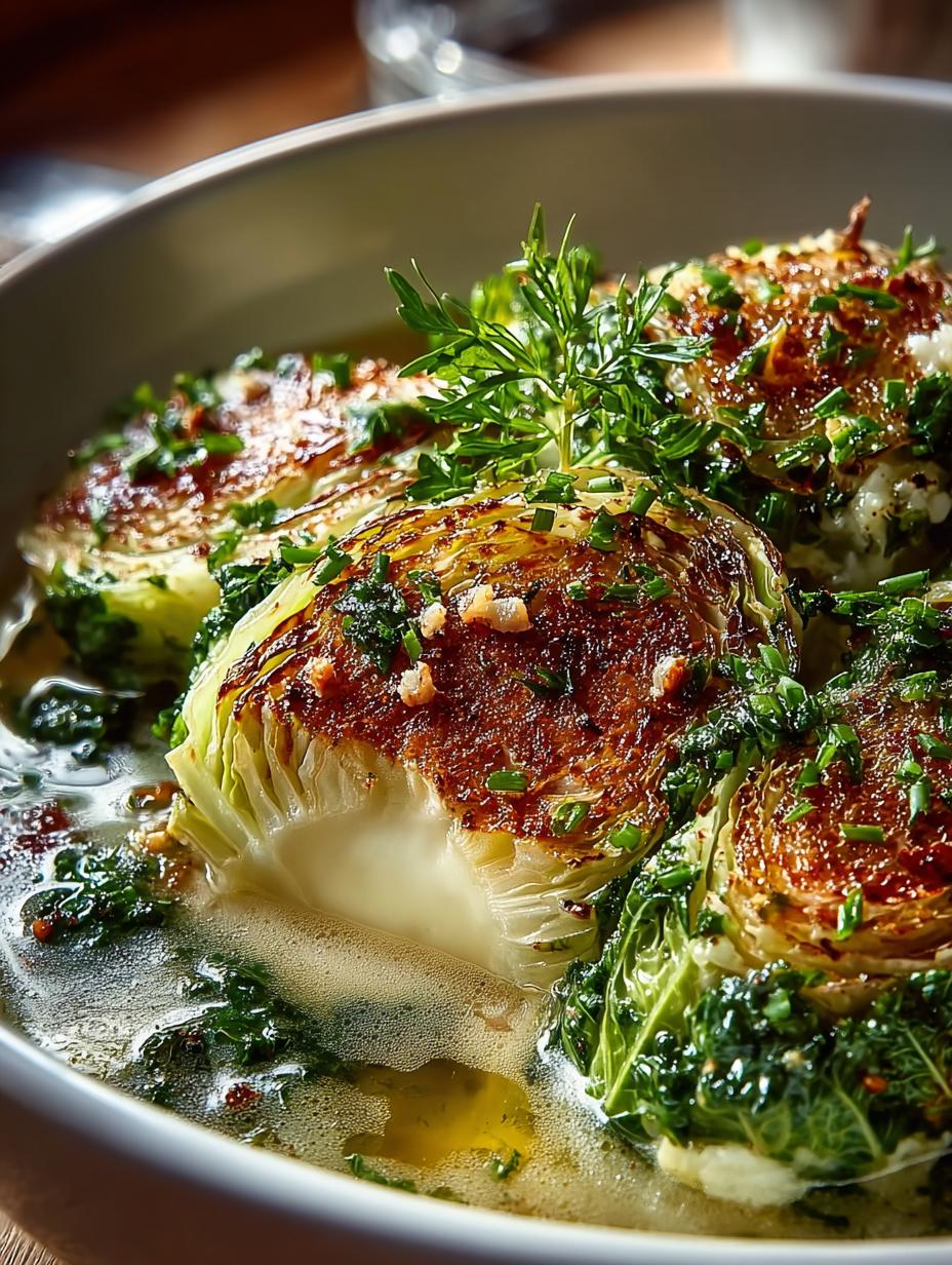 Herby Cabbage Parmesan Broth