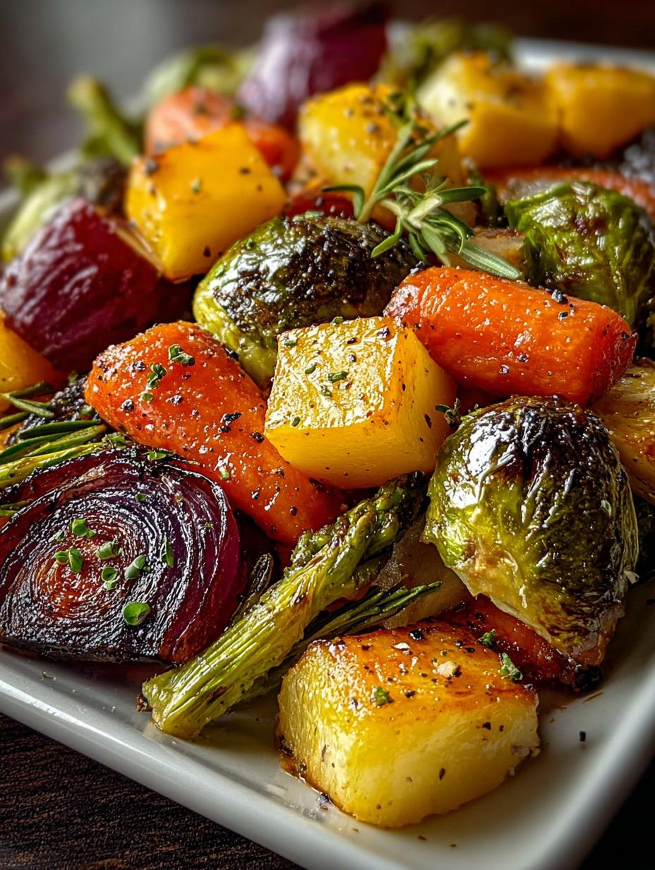 Maple Roasted Thanksgiving Veggies