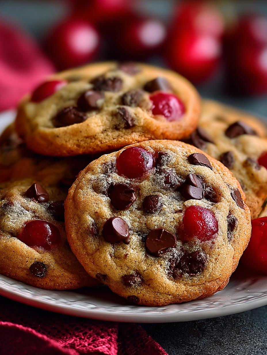 Maraschino Cherry Chocolate Chip Cookies: 24 Irresistible Bites - Maraschino Cherry Chocolate Chip - main visual representation