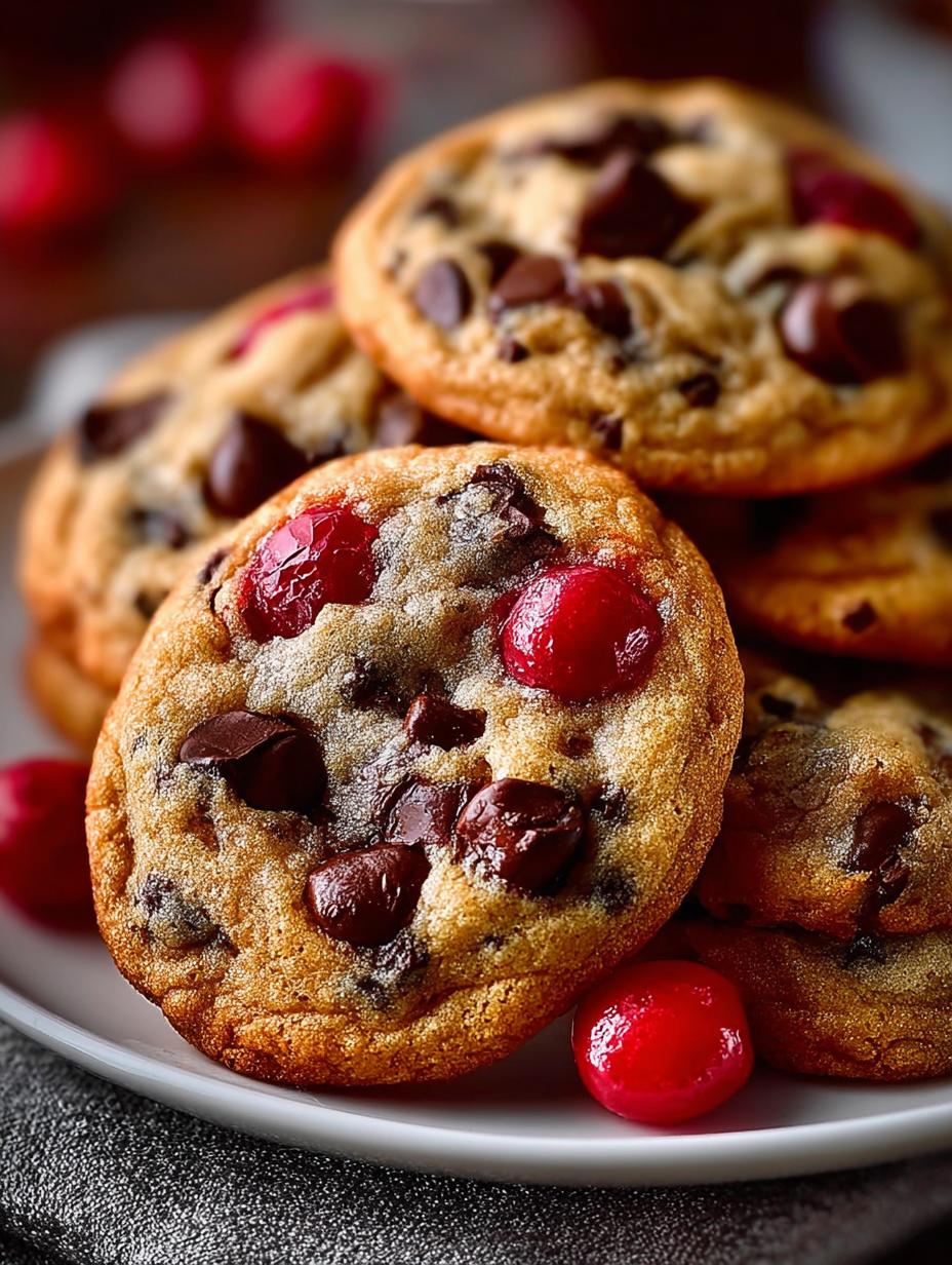 Maraschino Cherry Chocolate Chip Cookies: 24 Irresistible Bites - Maraschino Cherry Chocolate Chip - additional detail