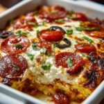 Pizza Cottage Cheese Bake