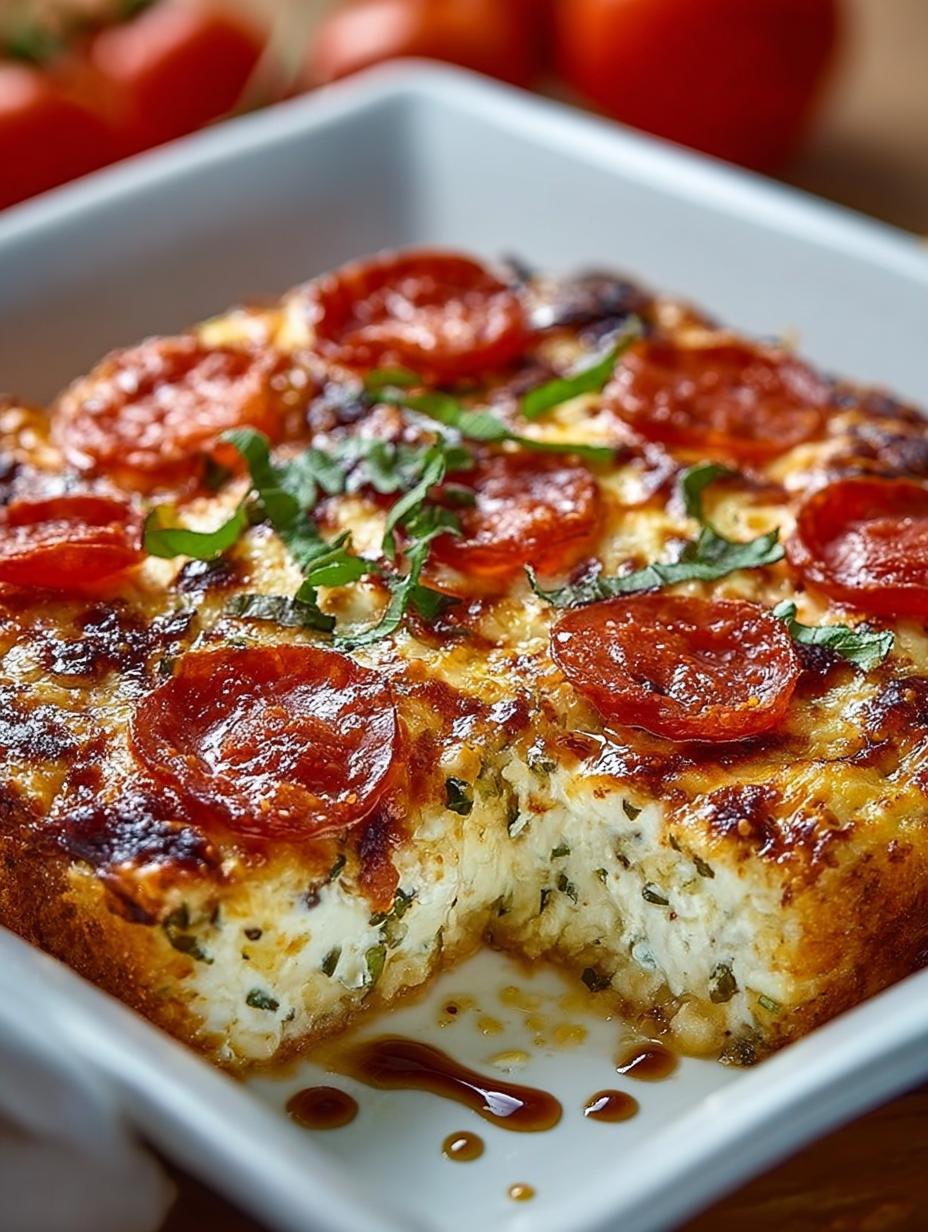 Delicious Pizza Cottage Cheese Bake for Comfort Food 5 Delicious Pizza Cottage Cheese Bake for Comfort Food - Pizza Cottage Cheese Bake - additional detail