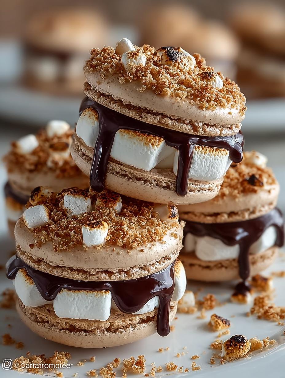 Smores French Macarons Treats