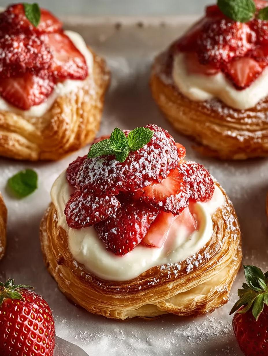 Strawberry Cream Cheese Pastries: 12 Flaky Delights for Brunch - Strawberry Cream Cheese Pastries - main visual representation