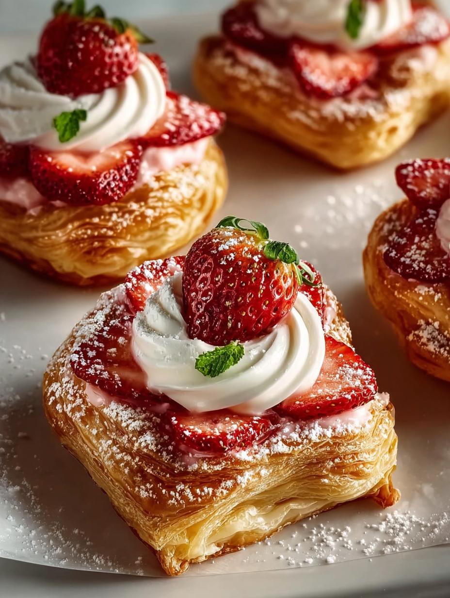 Strawberry Cream Cheese Pastries: 12 Flaky Delights for Brunch - Strawberry Cream Cheese Pastries - additional detail