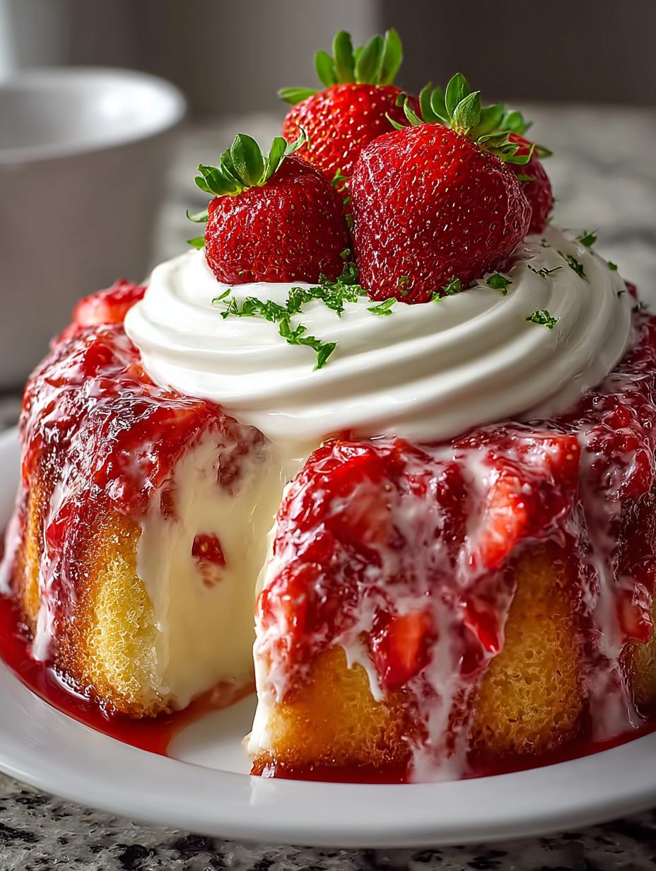 Strawberry Cream Cheese Pound