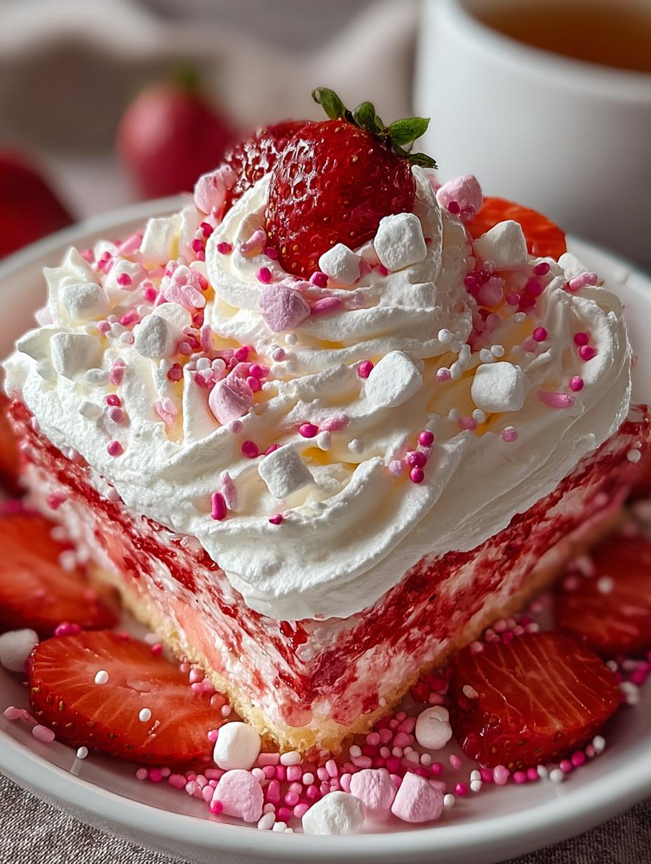 Valentines Day Strawberry Cake
